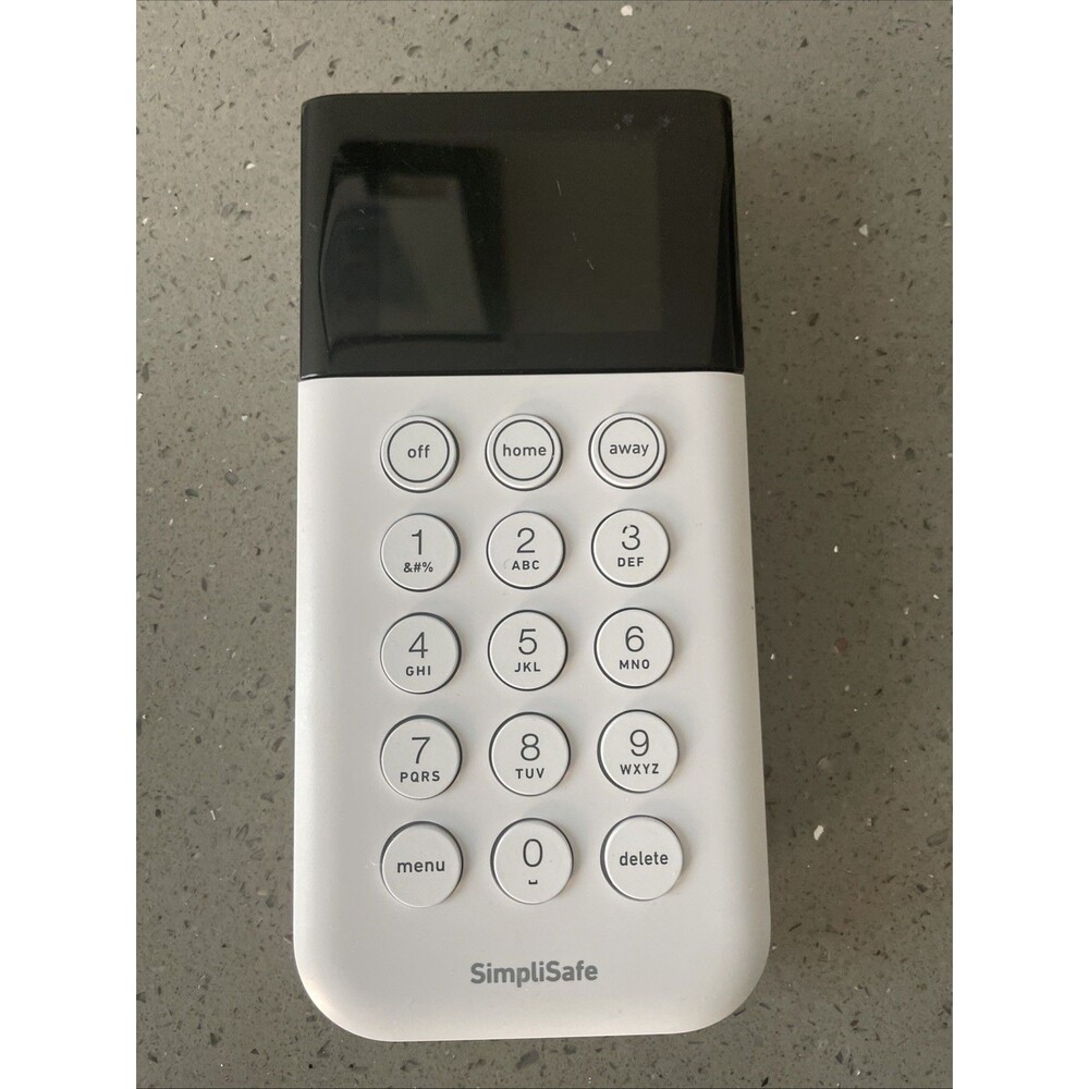 SimpliSafe Wireless Keypad Gen 3 White Touch SSKP3 Security System untested